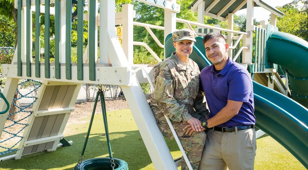 Airman with moving sign Airman with moving sign